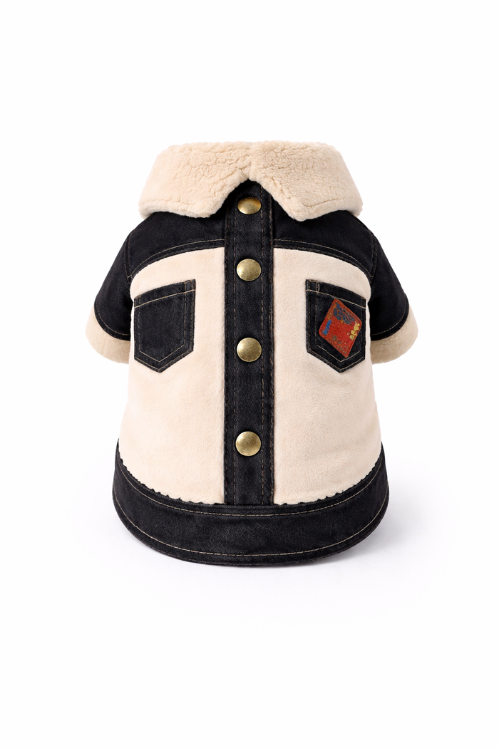 Cotton & Denim Button Up Sweater