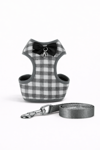 Plaid Pup Harness Sets