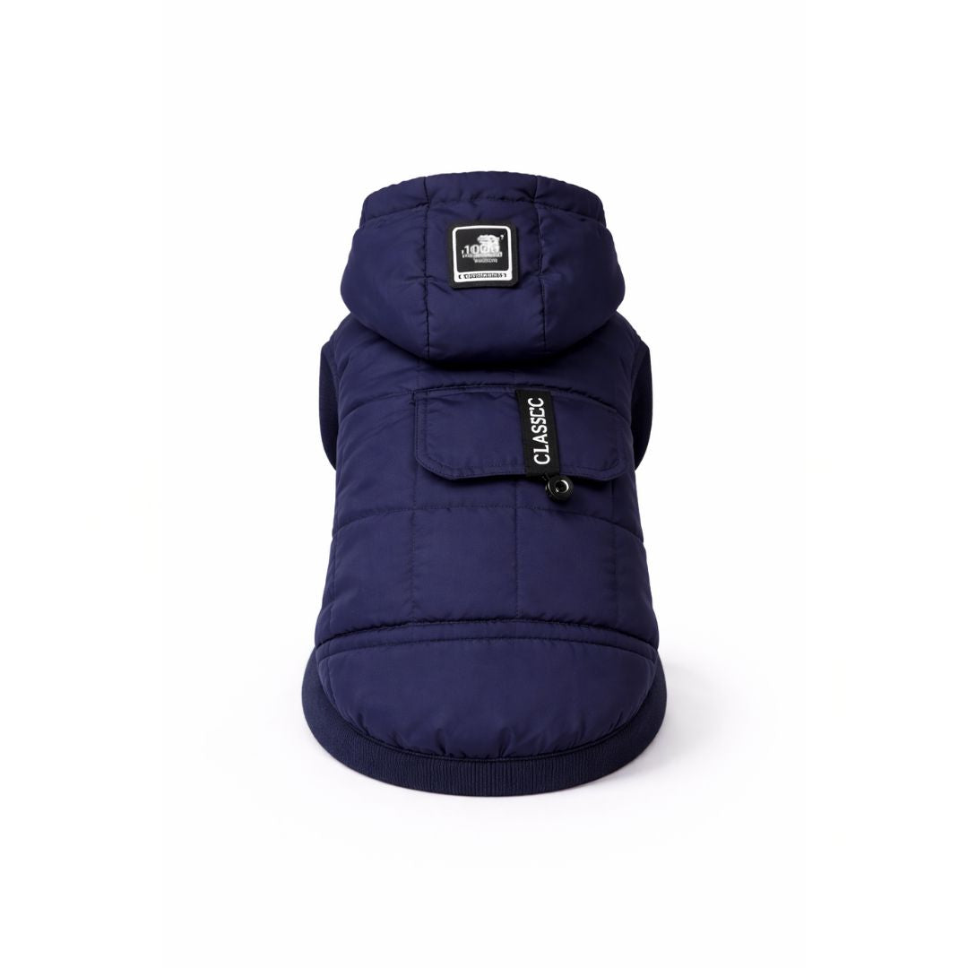 Puffy Blue Hoodie Vest