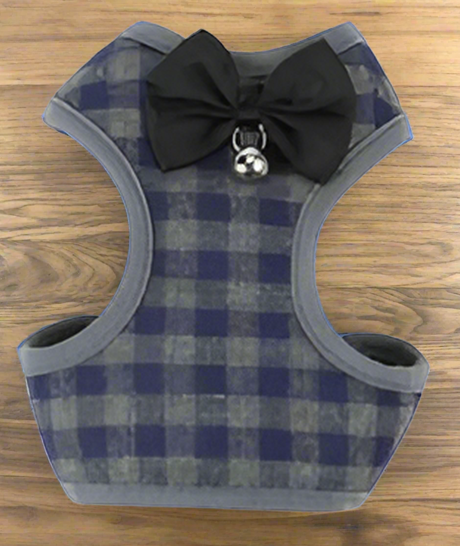 Plaid Pup Harness Sets
