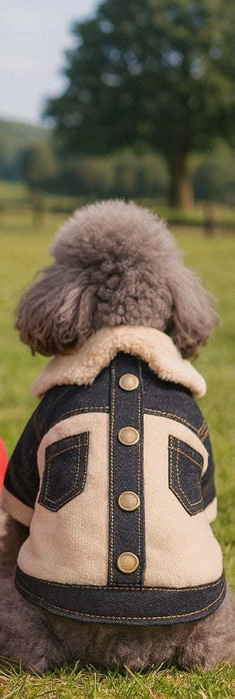 Cotton & Denim Button Up Sweater