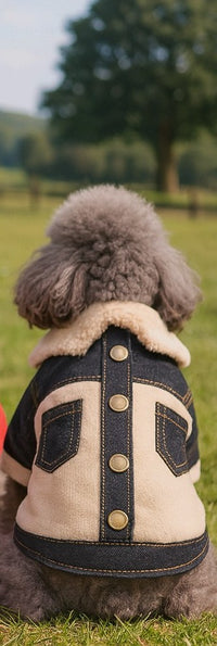 Cotton & Denim Button Up Sweater