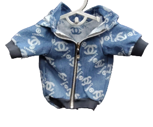Designer Denim Zipper Hoodie Jacket