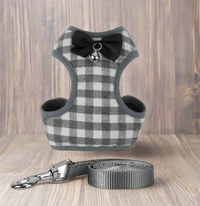 Plaid Pup Harness Sets
