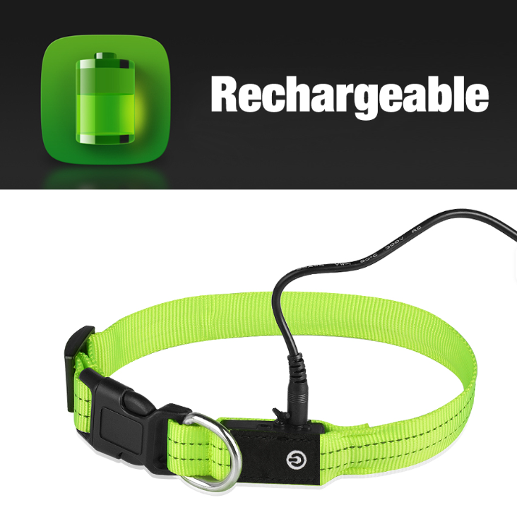 Rechargeable LED Leash + Collar Set