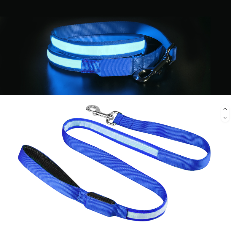 Rechargeable LED Leash + Collar Set
