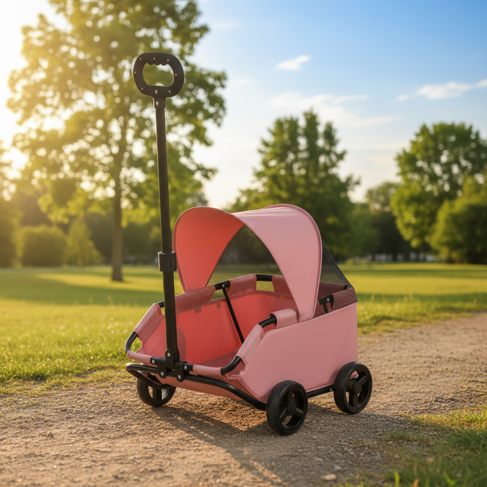 Compact Pet Wagon with Canopy
