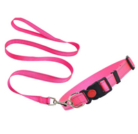 Nylon Reflective Dog Collar & Leash Set