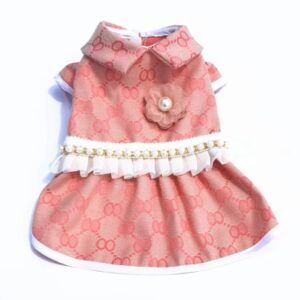 Designer Pink Dress and Bow